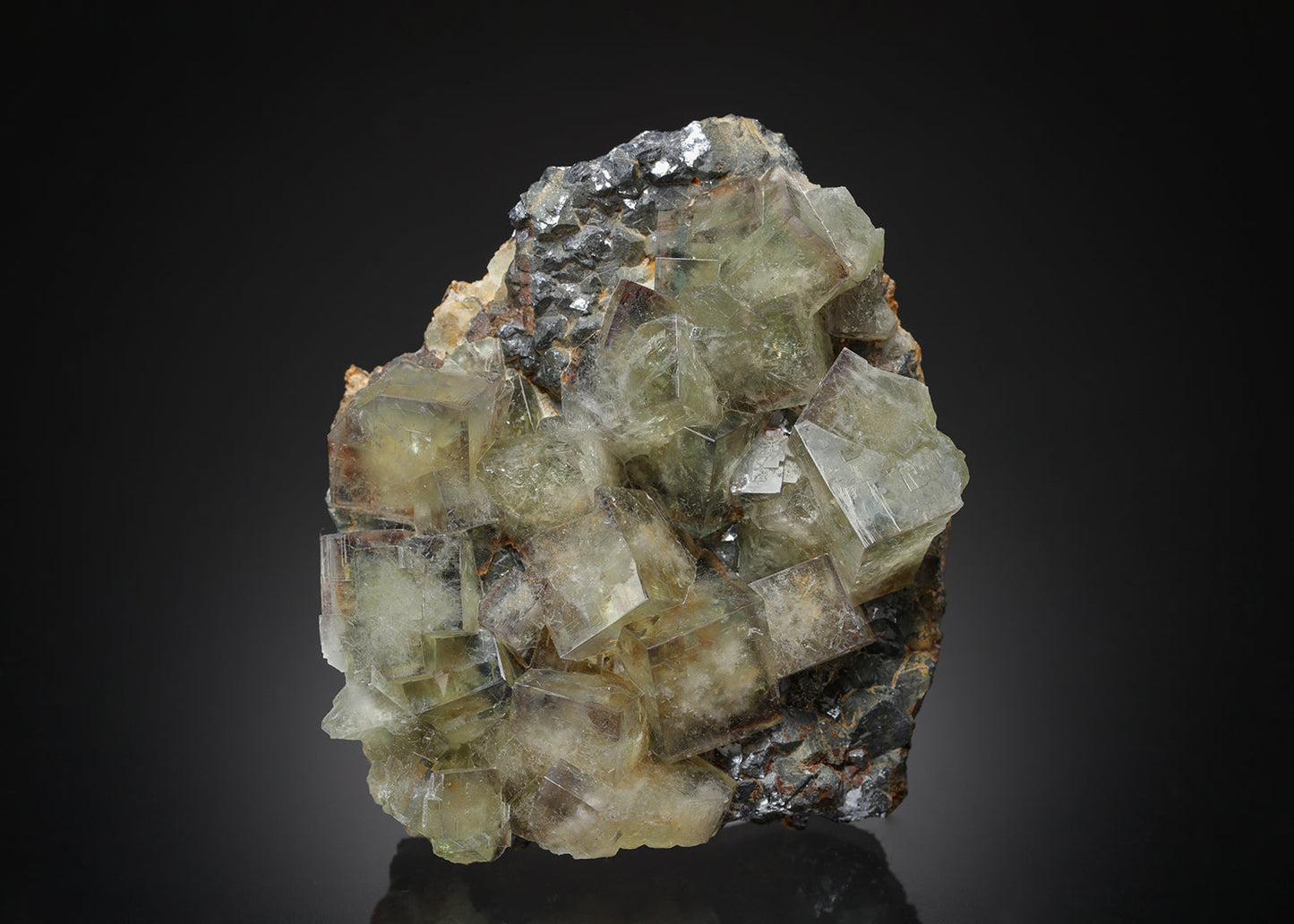 FLUORITE with GALENA