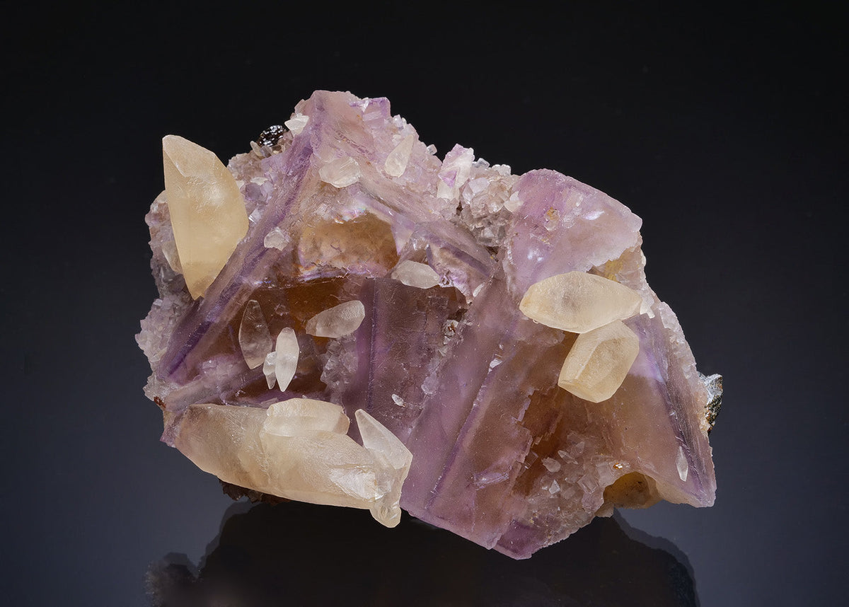 FLUORITE with CALCITE