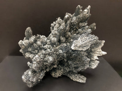 STIBNITE with BOULANGERITE and QUARTZ