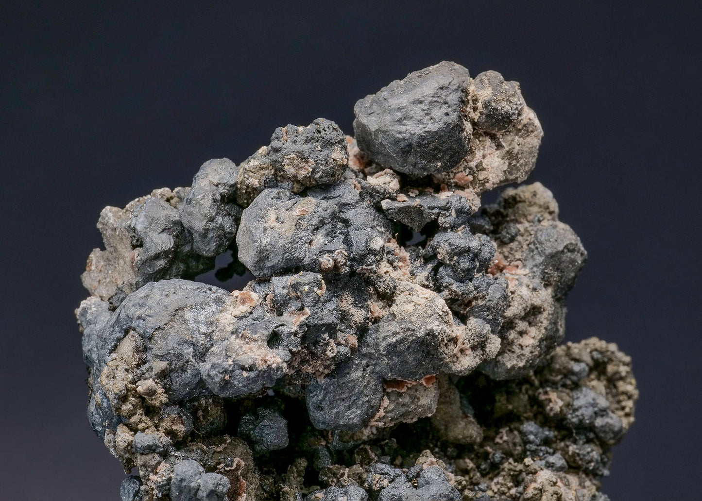 ACANTHITE ps. after ARGENTITE on PYRITE