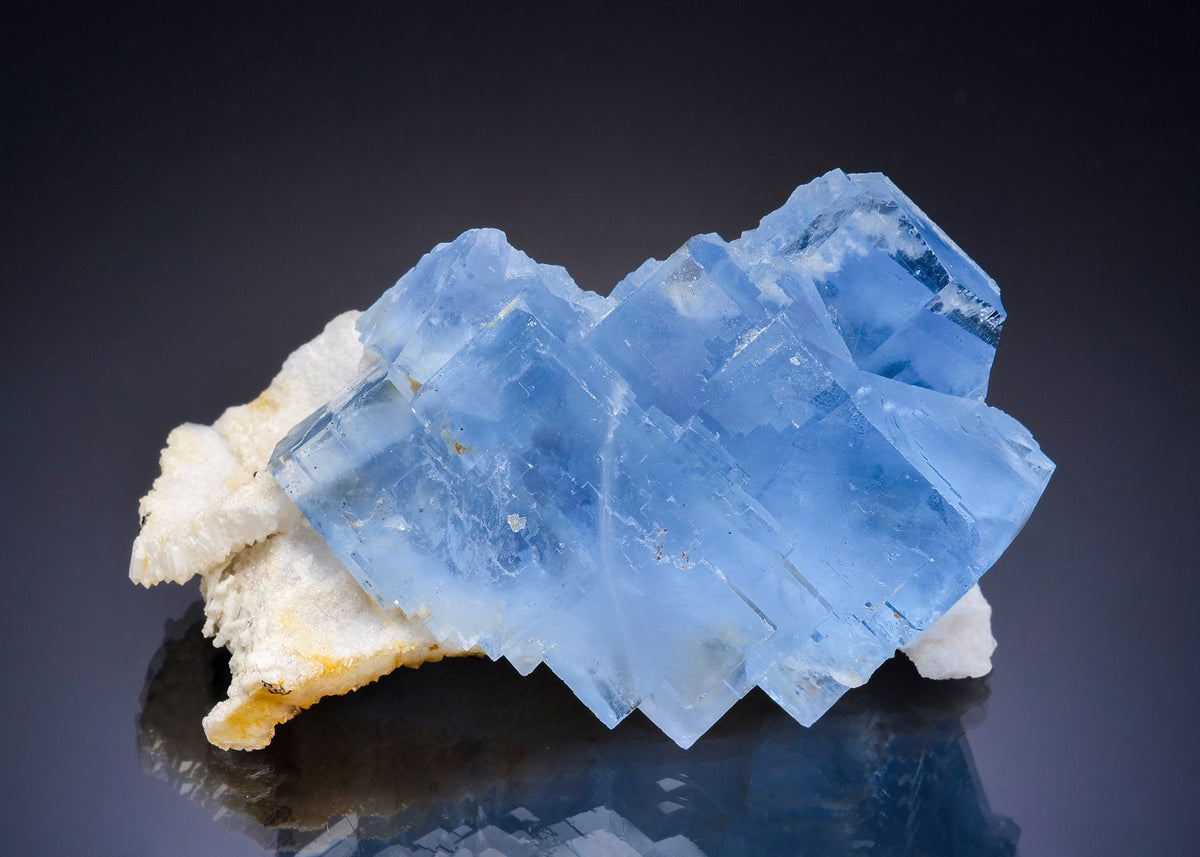 FLUORITE with QUARTZ