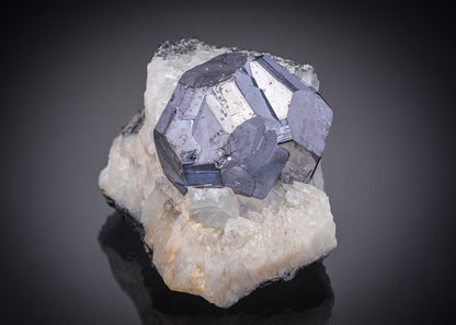 GALENA with CALCITE and QUARTZ