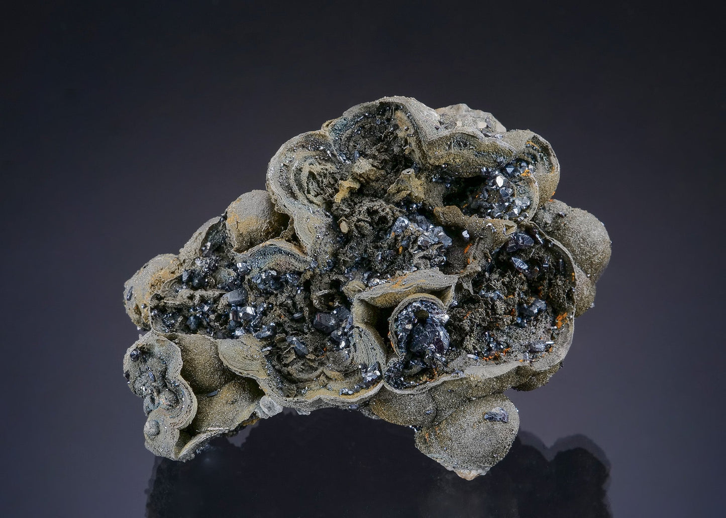 PYRARGYRITE with NATIVE ARSENIC