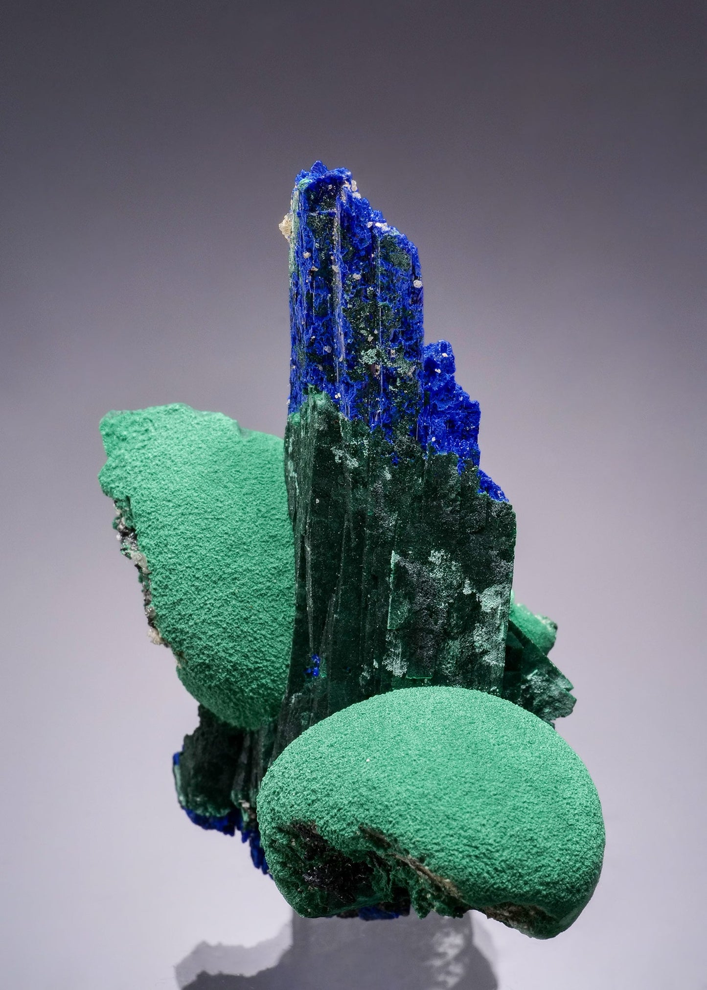 AZURITE with MALACHITE