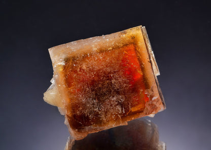 FLUORITE with CELESTINE and CALCITE