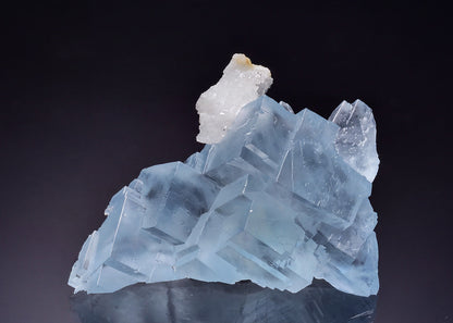 FLUORITE with QUARTZ