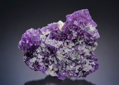 FLUORITE with QUARTZ