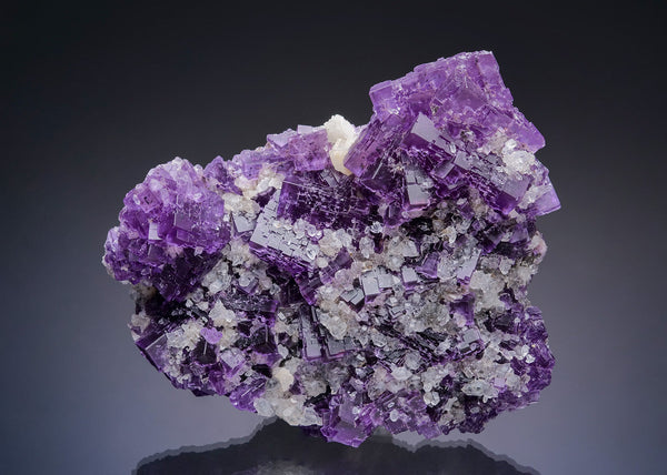 FLUORITE with QUARTZ