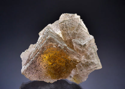 FLUORITE with MARCASITE