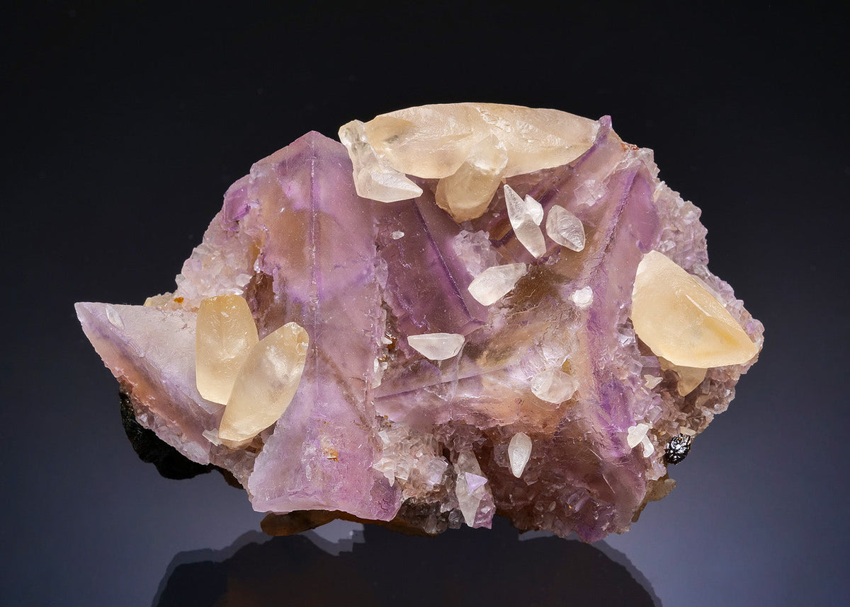 FLUORITE with CALCITE