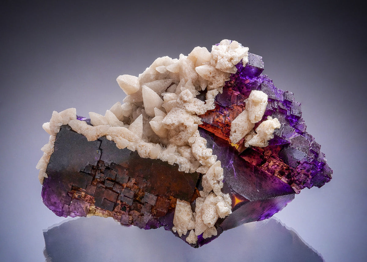 FLUORITE with CALCITE