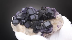 FLUORITE  on CALCITE