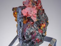 GETCHELLITE with ORPIMENT  on STIBNITE