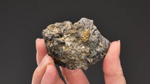 BISMUTHINITE  with CHALCOPYRITE