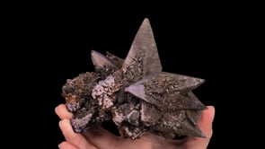 FLUORITE   on CALCITE