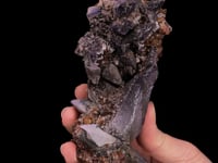 FLUORITE   on CALCITE