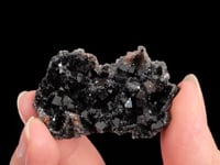 FLUORITE with BARYTE  on QUARTZ epimorph after CALCITE