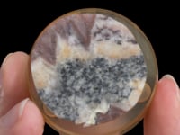NATIVE GOLD with NAUMANNITE and CLAUSTHALITE Polished Section
