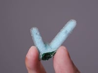 CHRYSOCOLLA ps. after MALACHITE  ps. after AZURITE  with QUARTZ