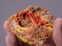 CROCOITE   with  VAUQUELINITE