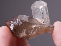TOPAZ   on Smoky QUARTZ