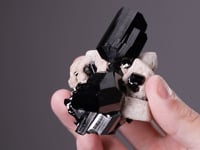 SCHORL on FELDSPAR