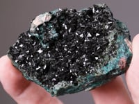 LIBETHENITE on PSEUDOMALACITE