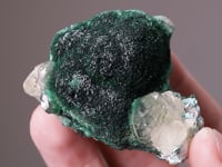 MALACHITE with CHRYSOCOLLA and CALCITE