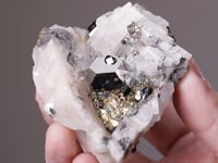 CARROLLITE   with PYRITE on CALCITE
