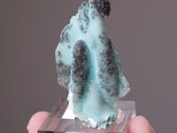 CHRYSOCOLLA ps. after MALACHITE  ps. after AZURITE  with QUARTZ