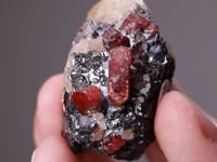 RHODONITE with GALENA