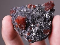 RHODONITE with GALENA