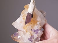 FLUORITE   with CALCITE