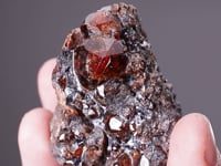 SPESSARTINE with GALENA