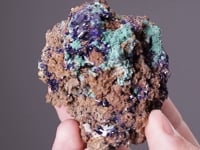 AZURITE with MALACHITE