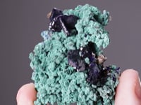 AZURITE  with MALACHITE