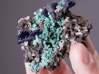 AZURITE with MALACHITE