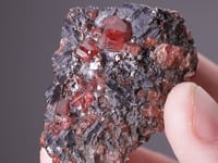 RHODONITE  with GALENA