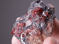 RHODONITE with GALENA