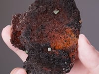 GREEN ANGLESITE on GOETHITE