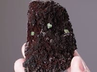 GREEN ANGLESITE on GOETHITE