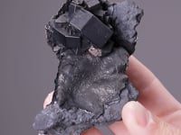 GOETHITE coating CERUSSITE after ANGLESITE