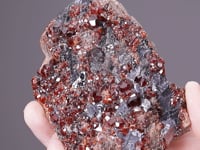 SPESSARTINE GARNET with GALENA