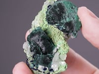 MALACHITE ps. after AZURITE with BAYLDONITE and CERUSSITE