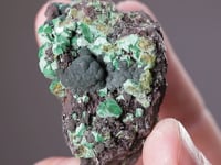 ZINCOLIVENITE with MALACHITE
