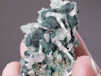 CERUSSITE on MALACHITE