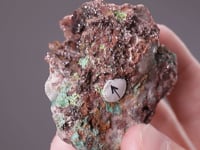 AGARDITE-Ce on DOLOMITE with MALACHITE and DUFTITE