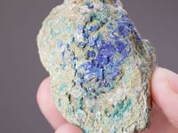 LINARITE with CALEDONITE CERUSSITE and MALACHITE