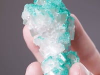 DIOPTASE  on CALCITE