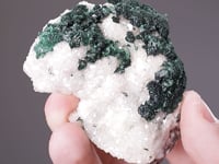 MALACHITE on CALCITE